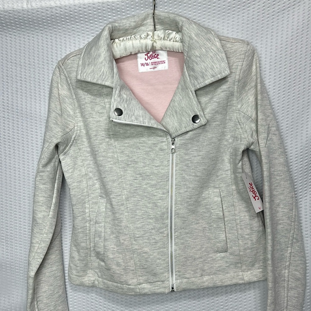 NWT Justice Jacket Gray size 14/16 - Picture 12 of 16